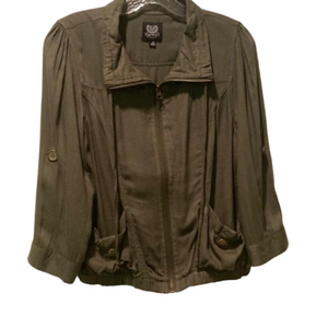 Mine Lightweight Zip Front Jacket Size Medium